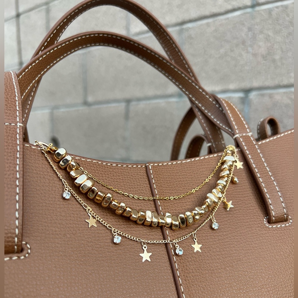 Handcrafted bag chain charm